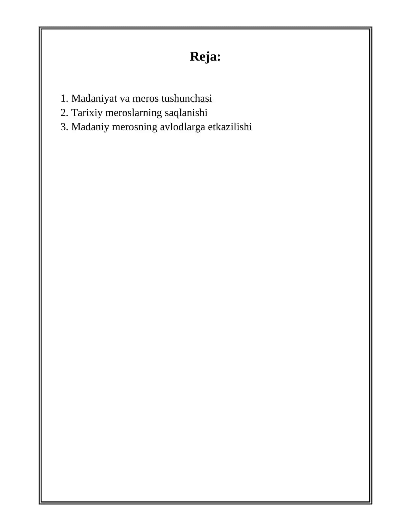 MADANIYAT TARAQIYOTIDA MEROSLIK VA VORISLIK 2