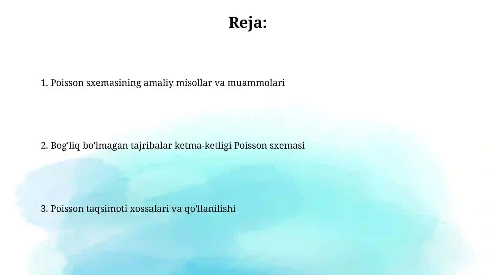 Puasson sxemasi 2