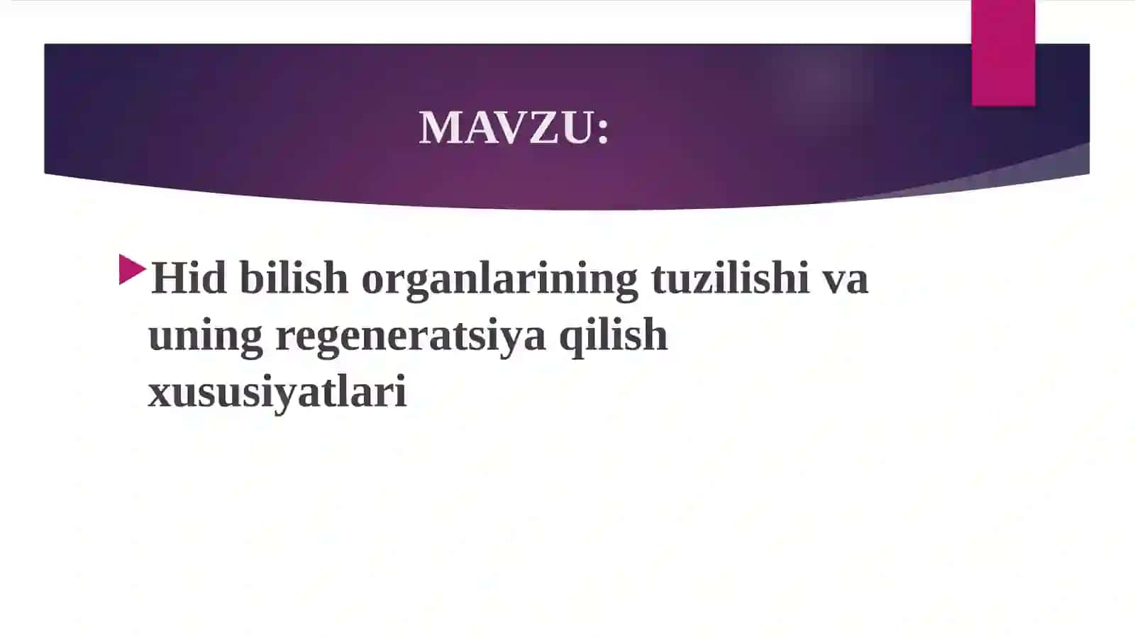 GISTOLOGIYAFANIDAN MUSTAQIL ISHI 2