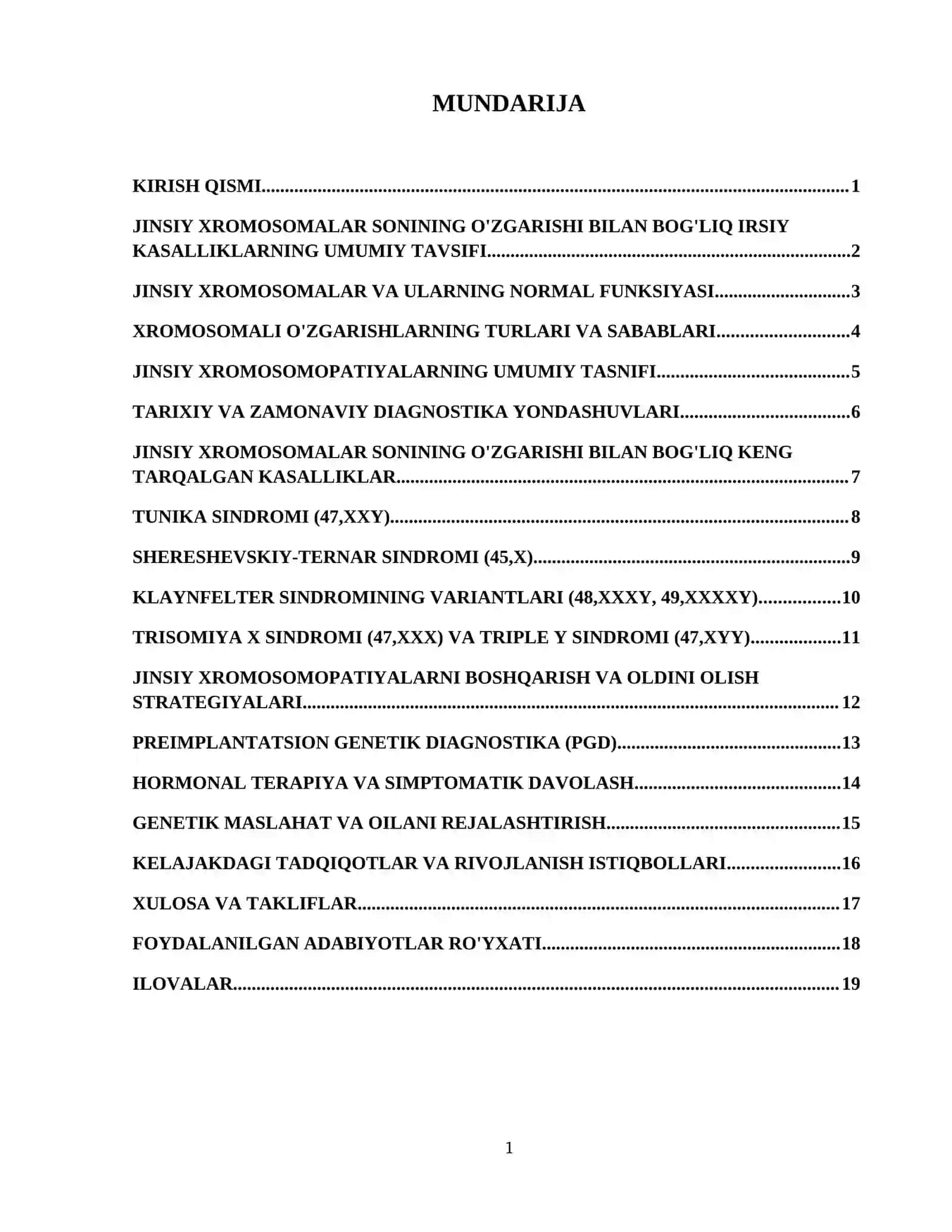 Jinsiy xuromasomalar sonining o'zgarishi bilan bog'liq irsiy kasalliklar 2