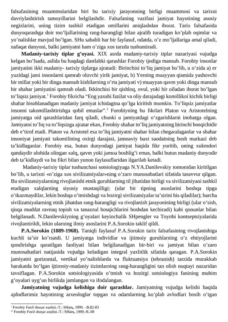 Jamiyat va Tarix Falsafasi 2