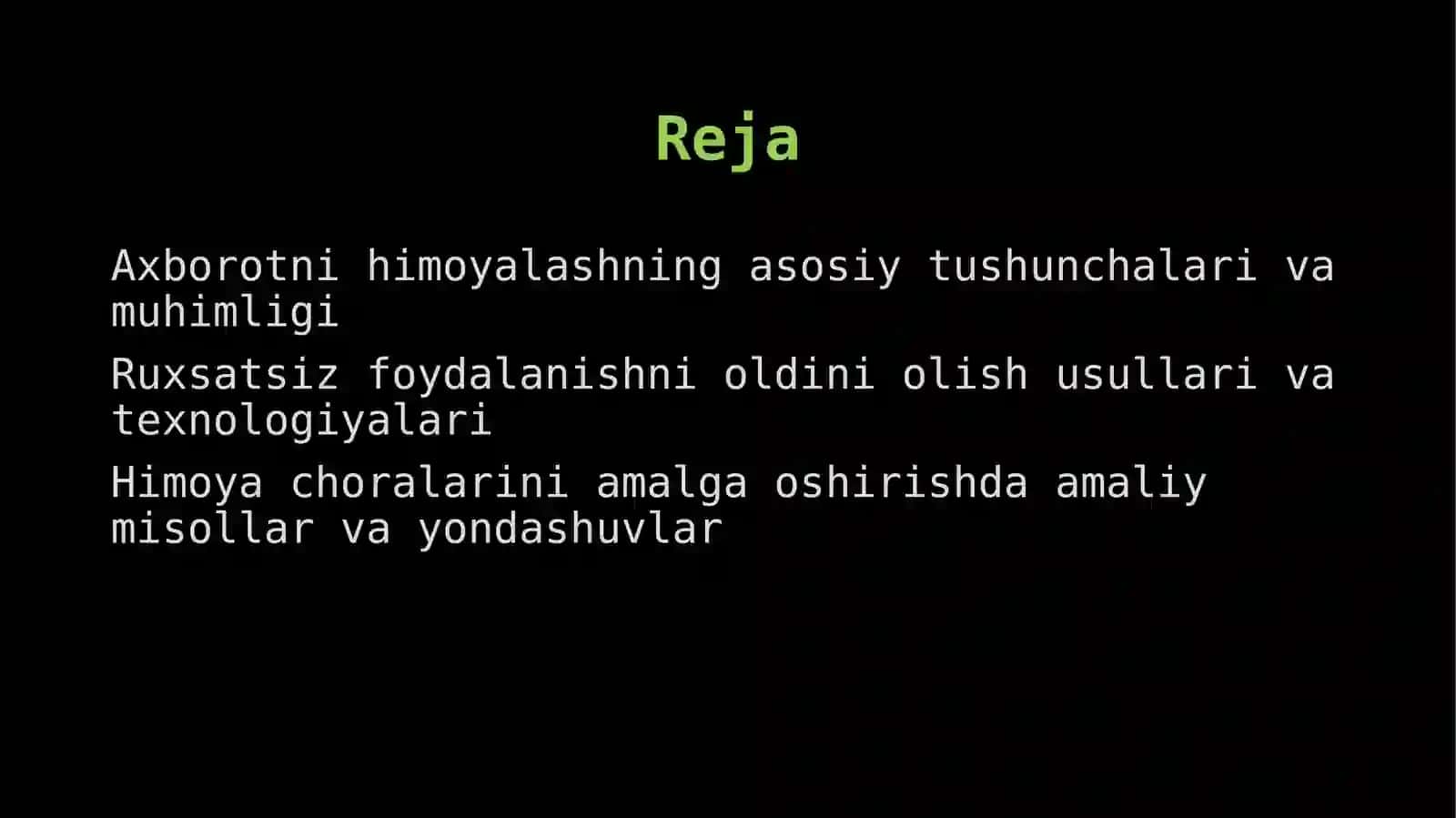 Axborotni himoyalash 2