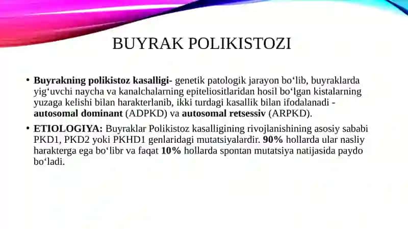Buyrakpolikistozi 2