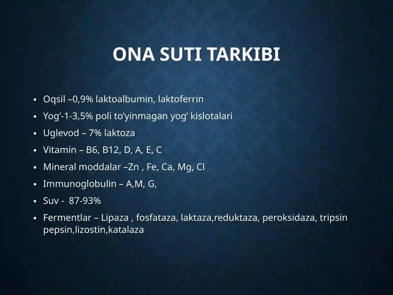 Ona suti tarkibi va uning hayvonsuti dan farqi 2