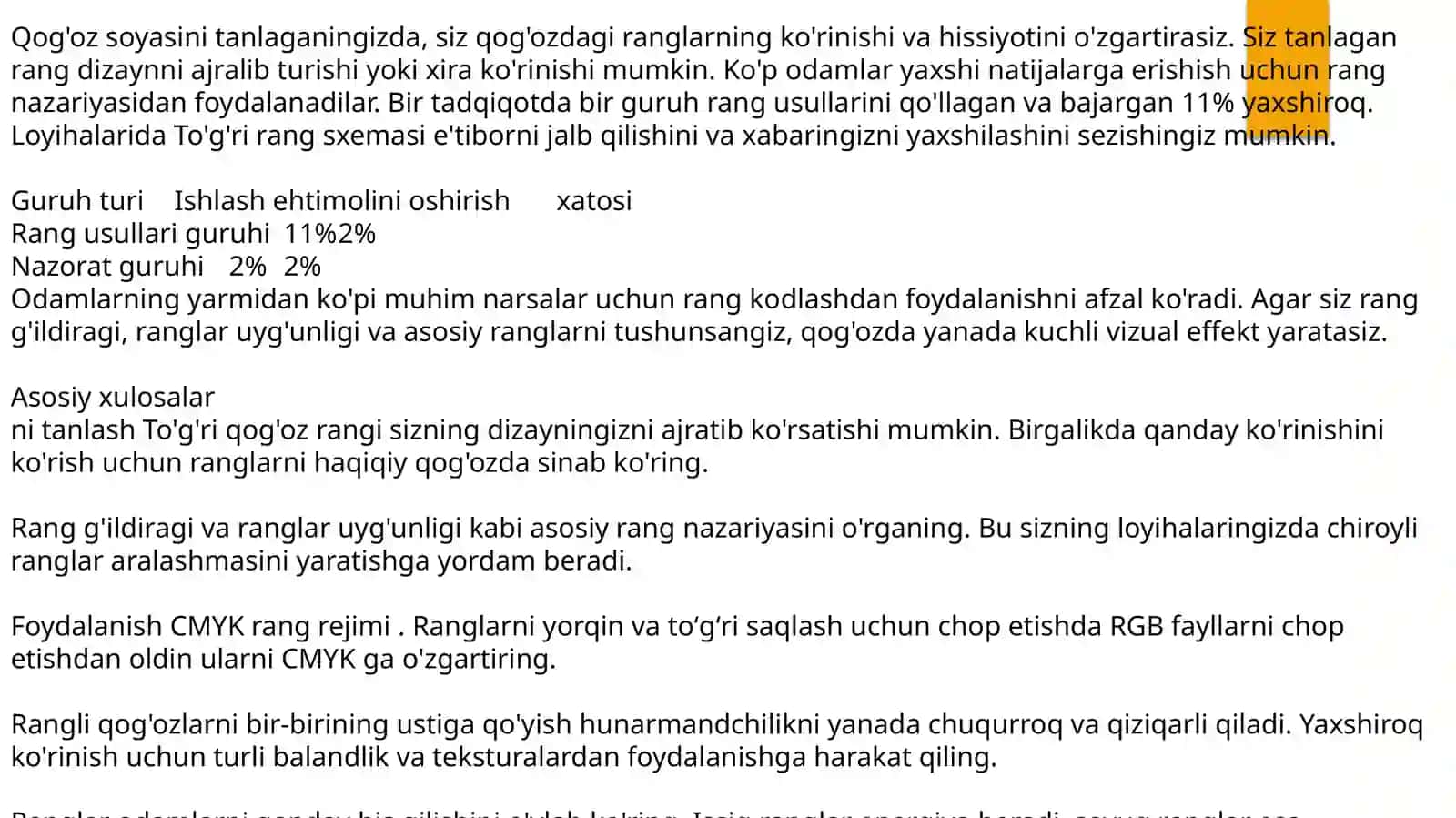 RANGLAR NAZARIYASI VA RANGLAR UYG’UNLIGI 2