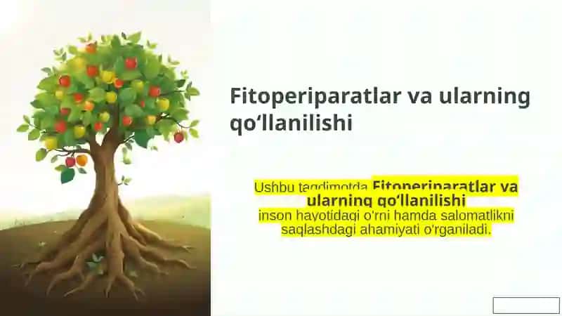 Fitoperiparatlar va ularning qo‘llanilishi 2