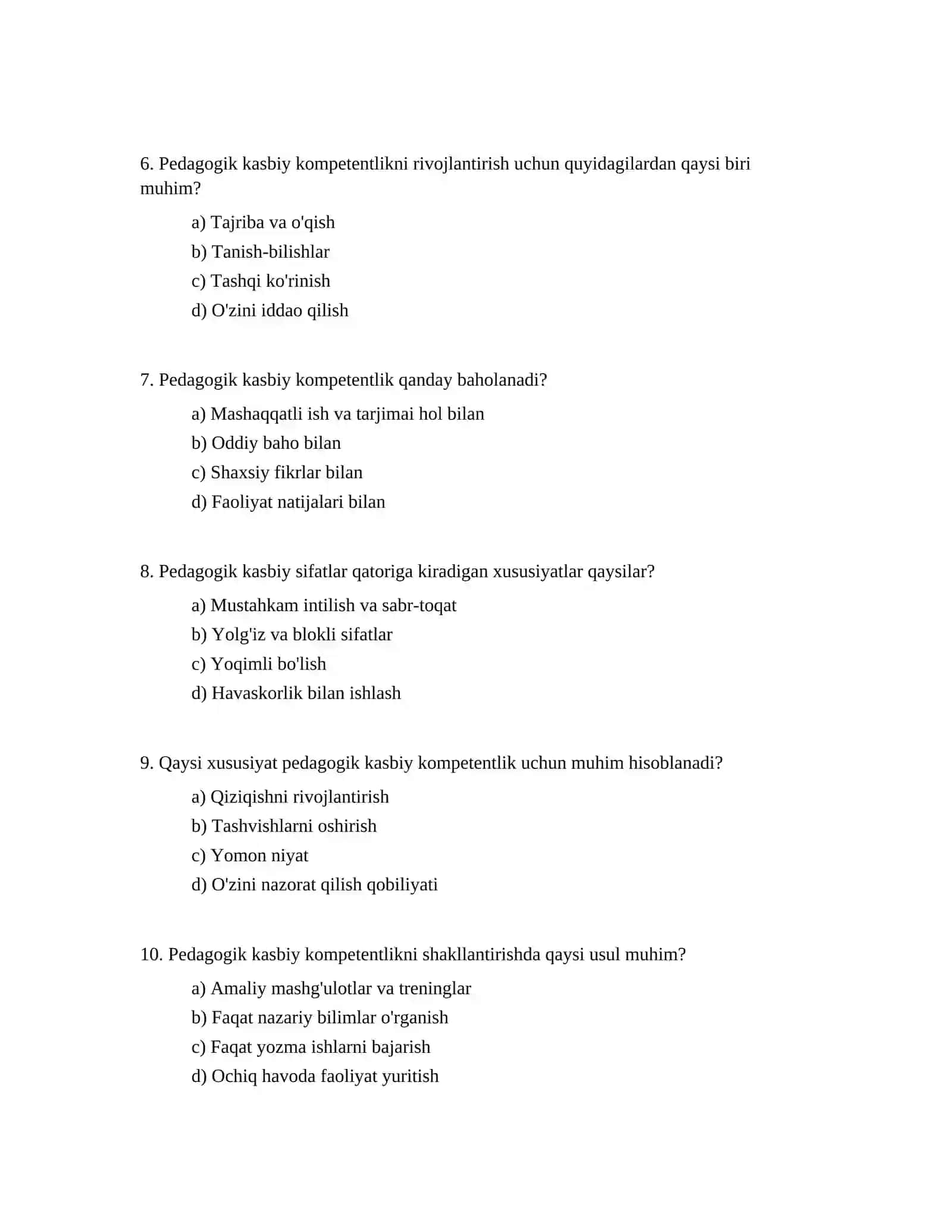 Pedagogik kasbiy kompetentlik va unga xos sifatlar 2