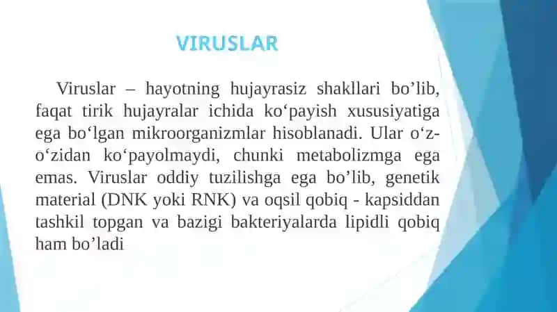 Viruslarga va o'smalarga qarshi dori vositalarni ta'sir mexanizm 2