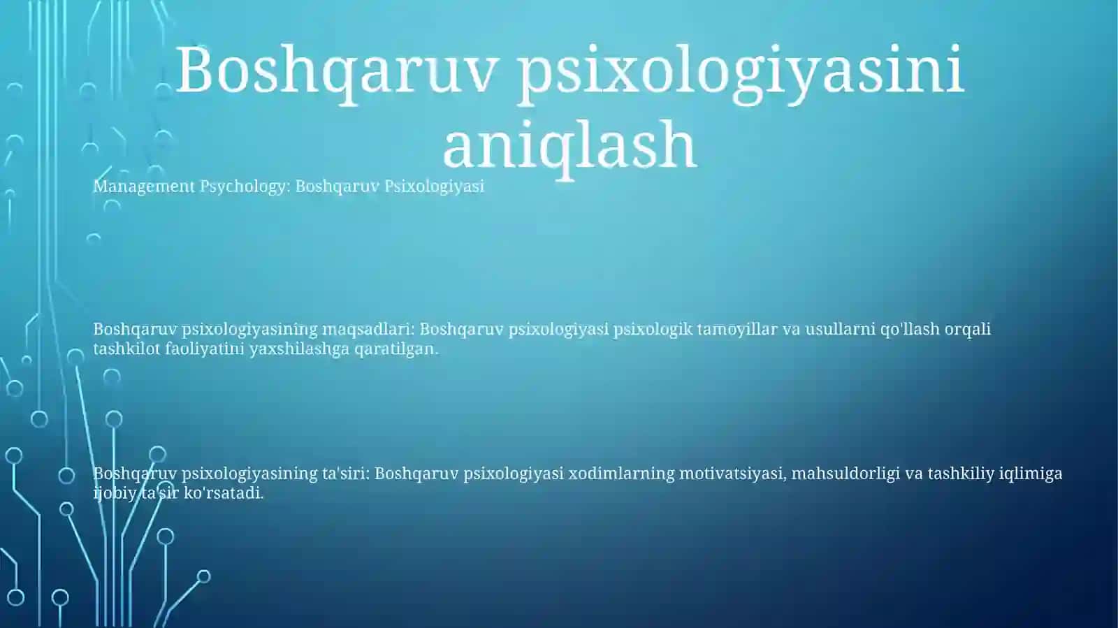 Boshqaruv Psixologiyasi 2