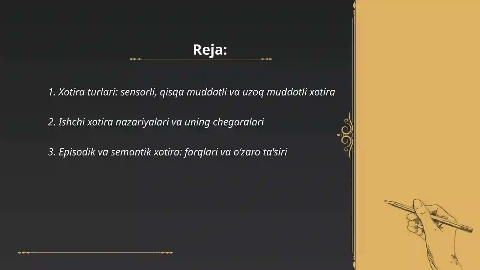 Xotira va Xayol 2