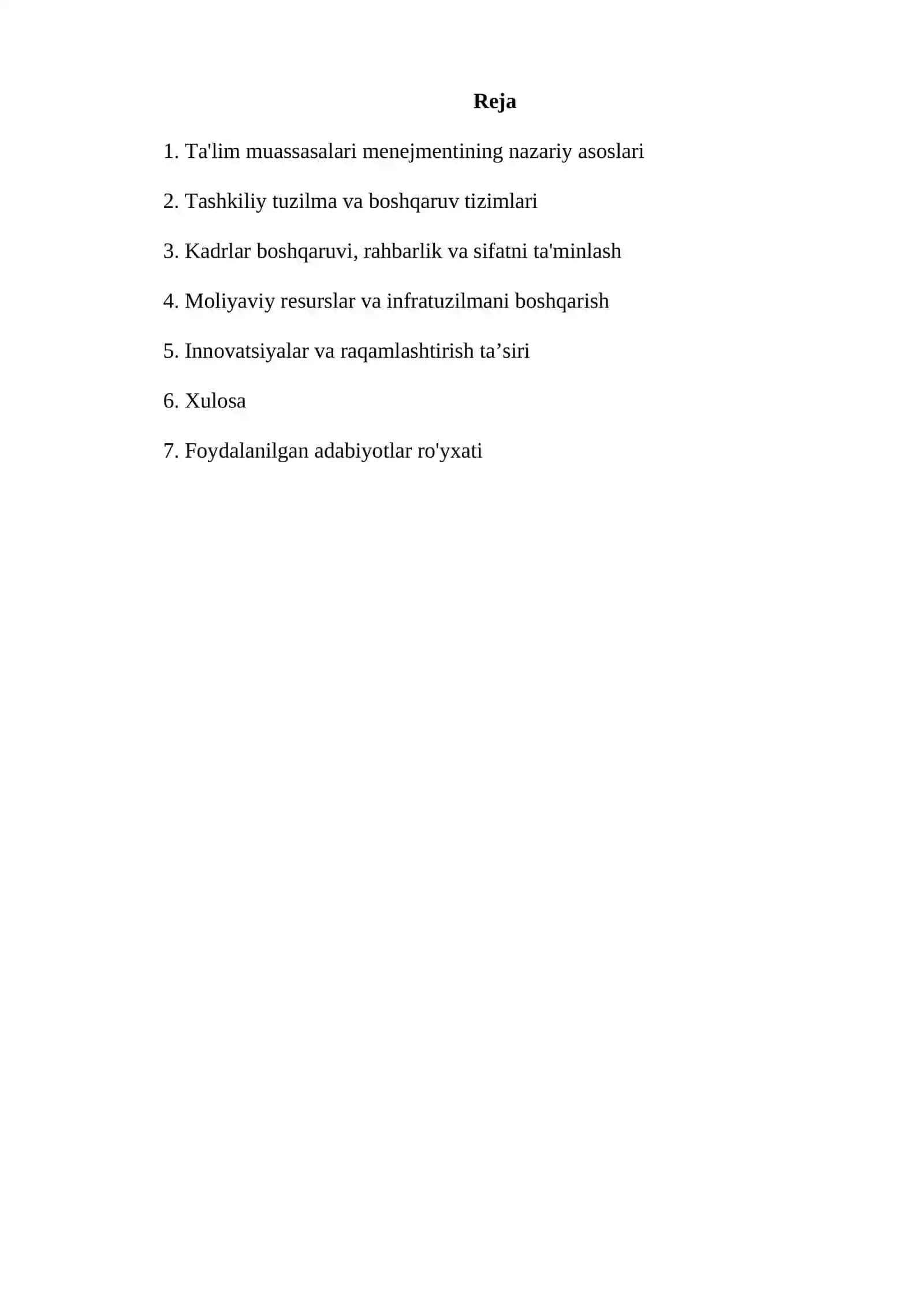 Ta'lim muassasalari menejmenti 2