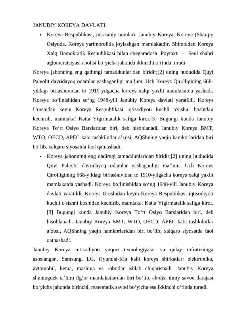 Koreya Respublikasi 2