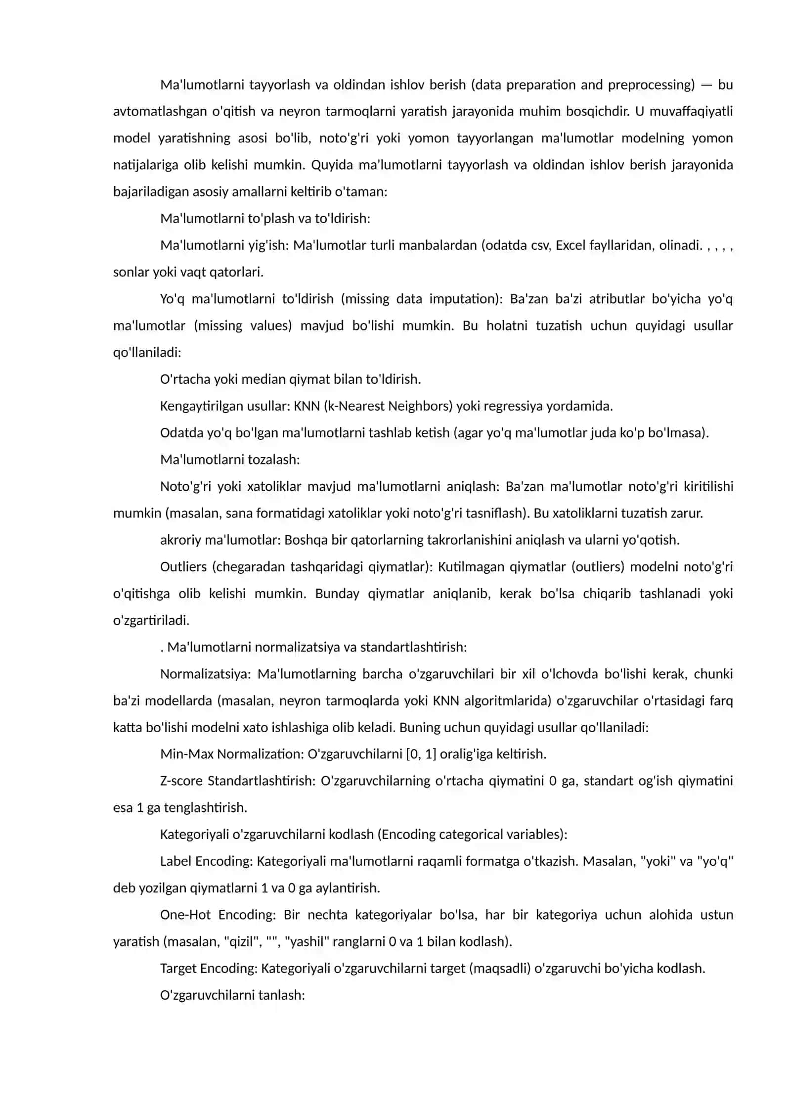 Machine learningni iqtisodiyot tarmoqlarida qoʻllash 2