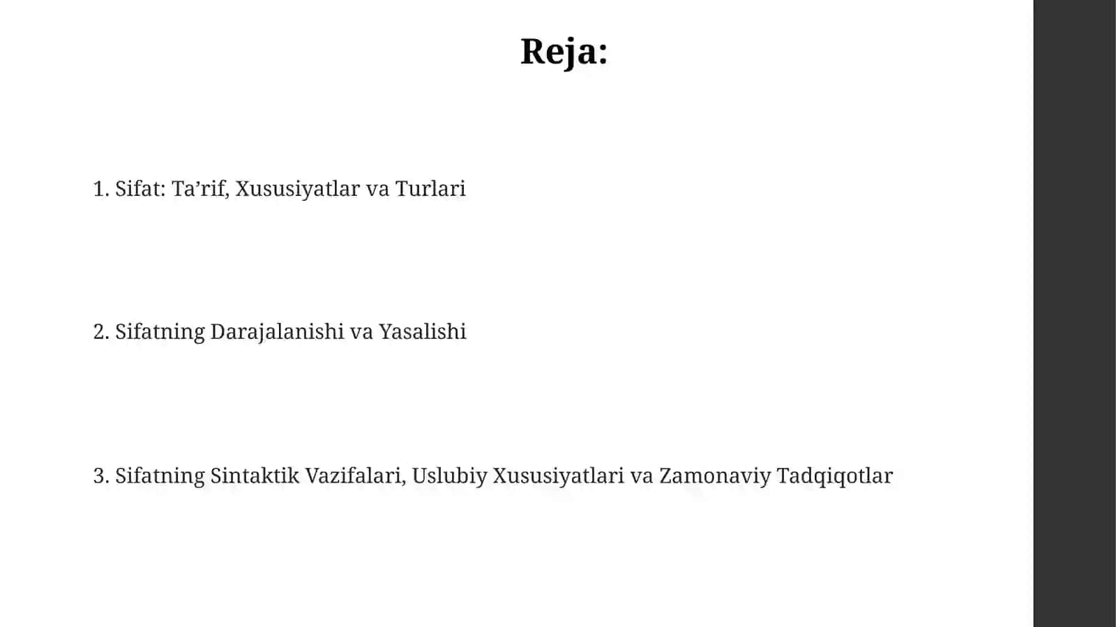 Sifat sòz turkumi 2