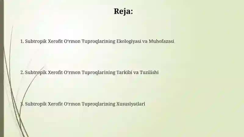 Subtropik kserofit-o'rmon oblasti tuproqlari 2