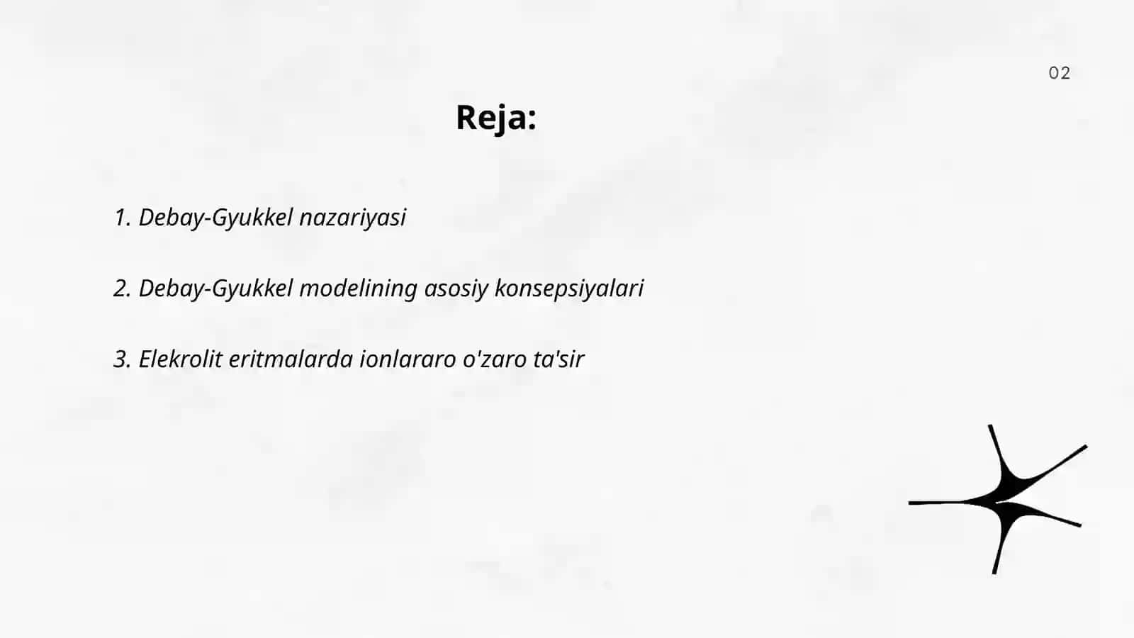 Chekli va kengaytirilgan Debay- Gyukkel qonunlari 2