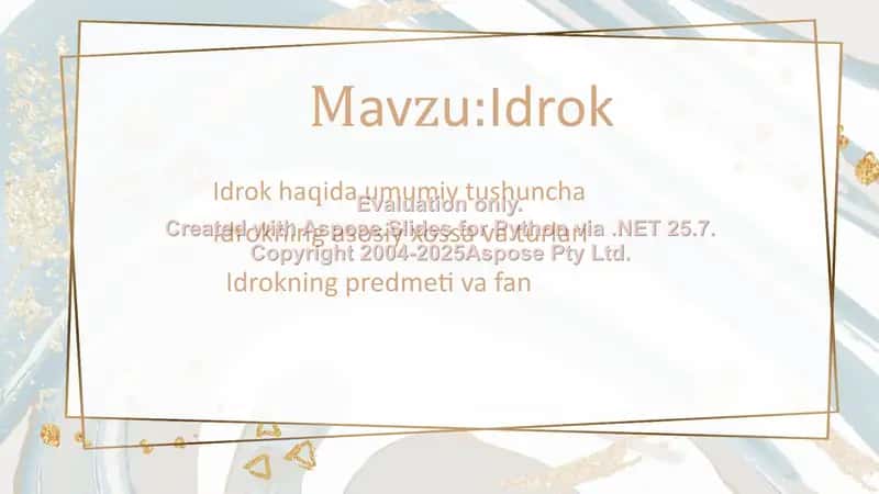 Umumiy psixologiya 2