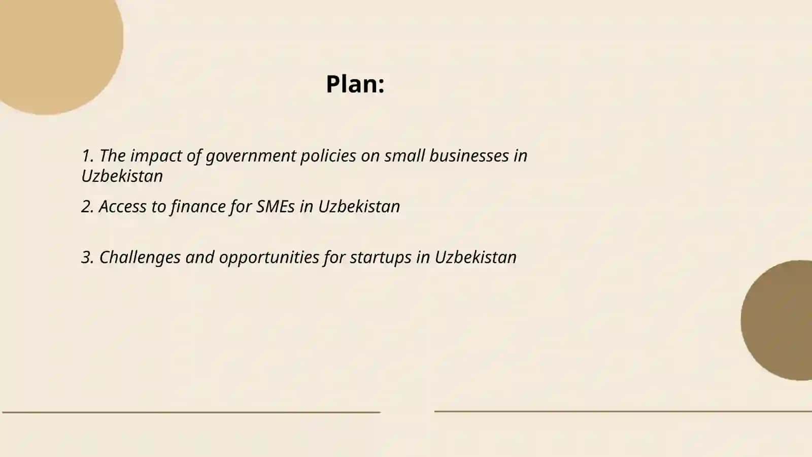 Impact of Government Policies on Small Businesses in Uzbekistan 2
