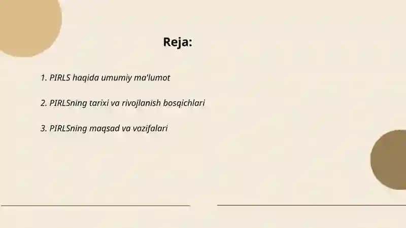 PIRLS xalqaro baholash dasturlar 2