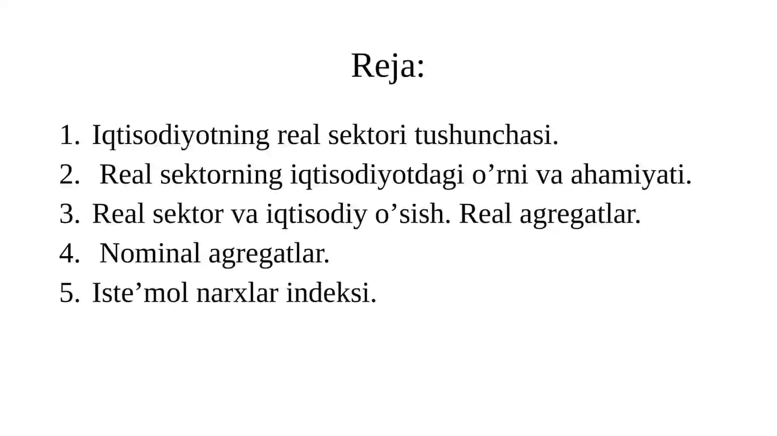 Dinamik makroiqtisodiy tahlil 2