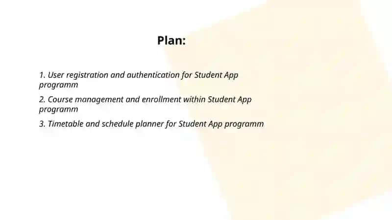 Student App programm 2