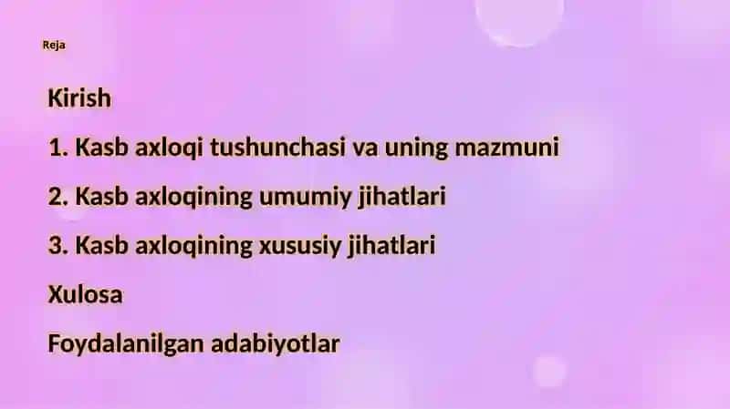 Kasbaxloqitushunchasi.Umumiyvaxususiyjihatlar 2