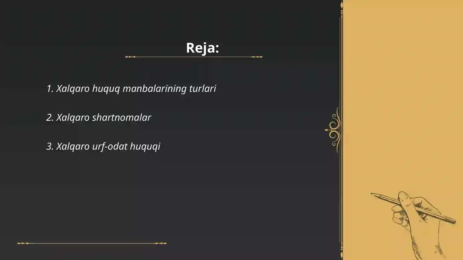 Xalqaro huquq manbalari 2