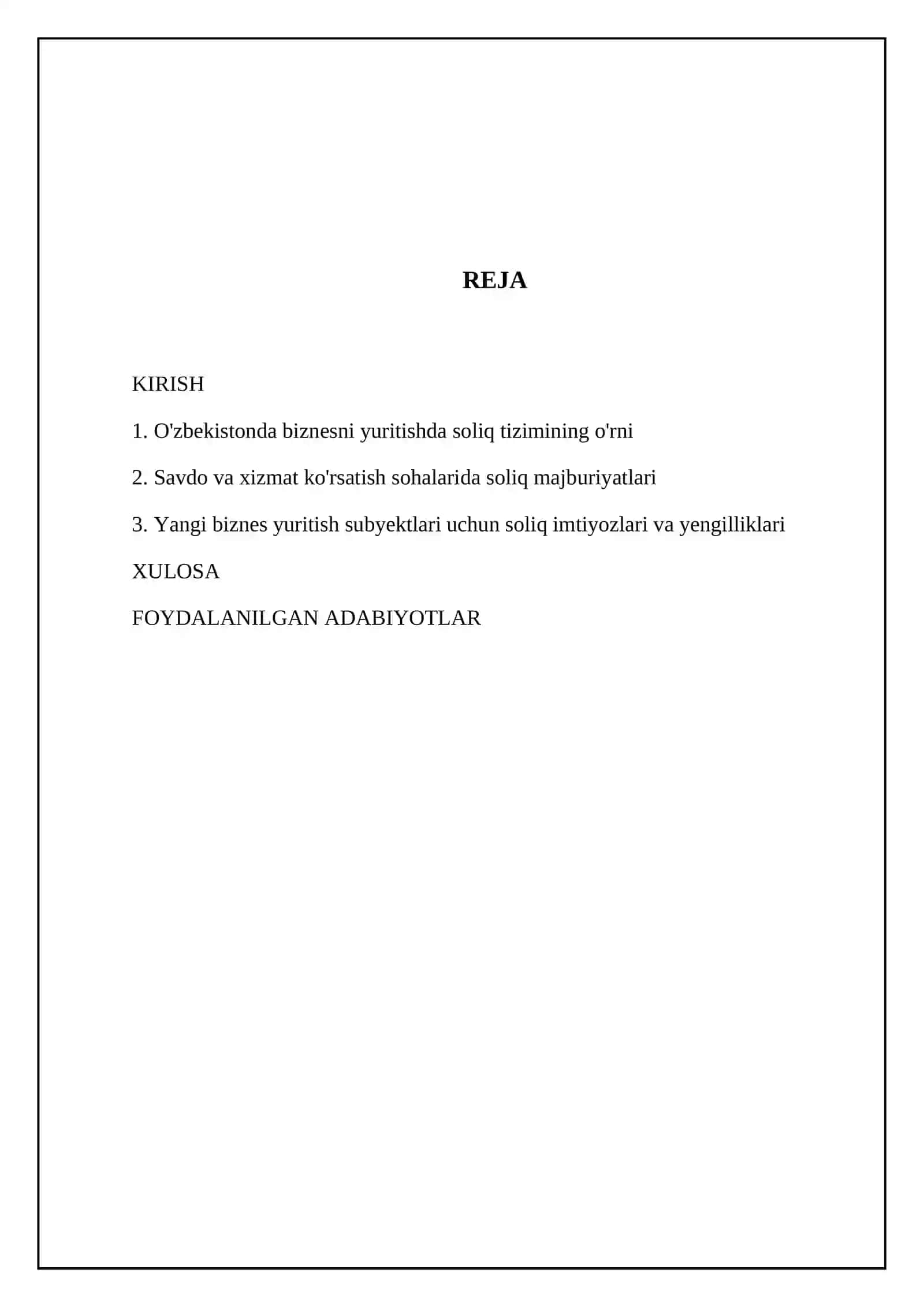 Soliqlar va biznes faoliyati 2