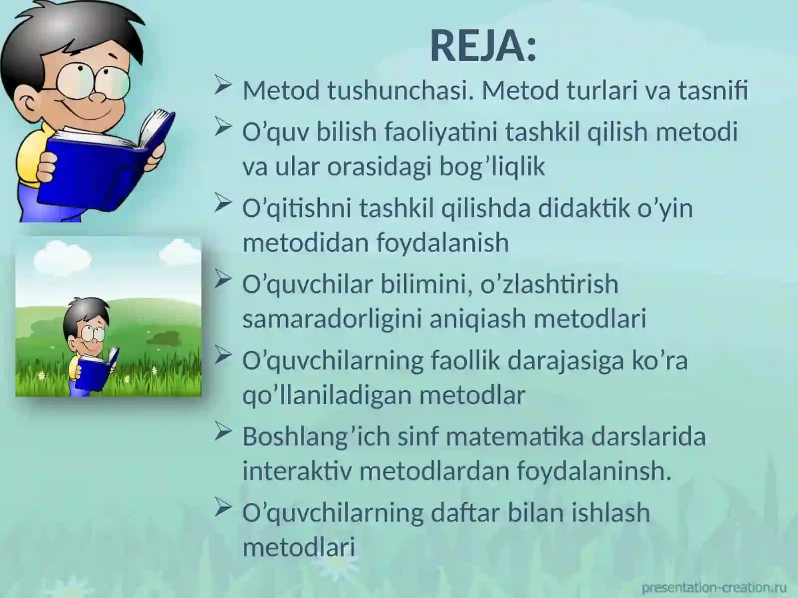 Matematikada o’qitish metodlari 2