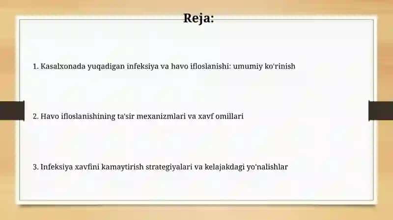 Kasalxona ichki infeksiyasi va havo muhitning ifloslanishi 2