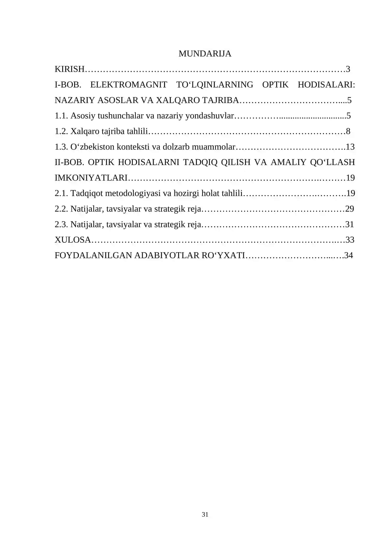 Elektromgnit toʻlqinlarning optik hodisalari 2