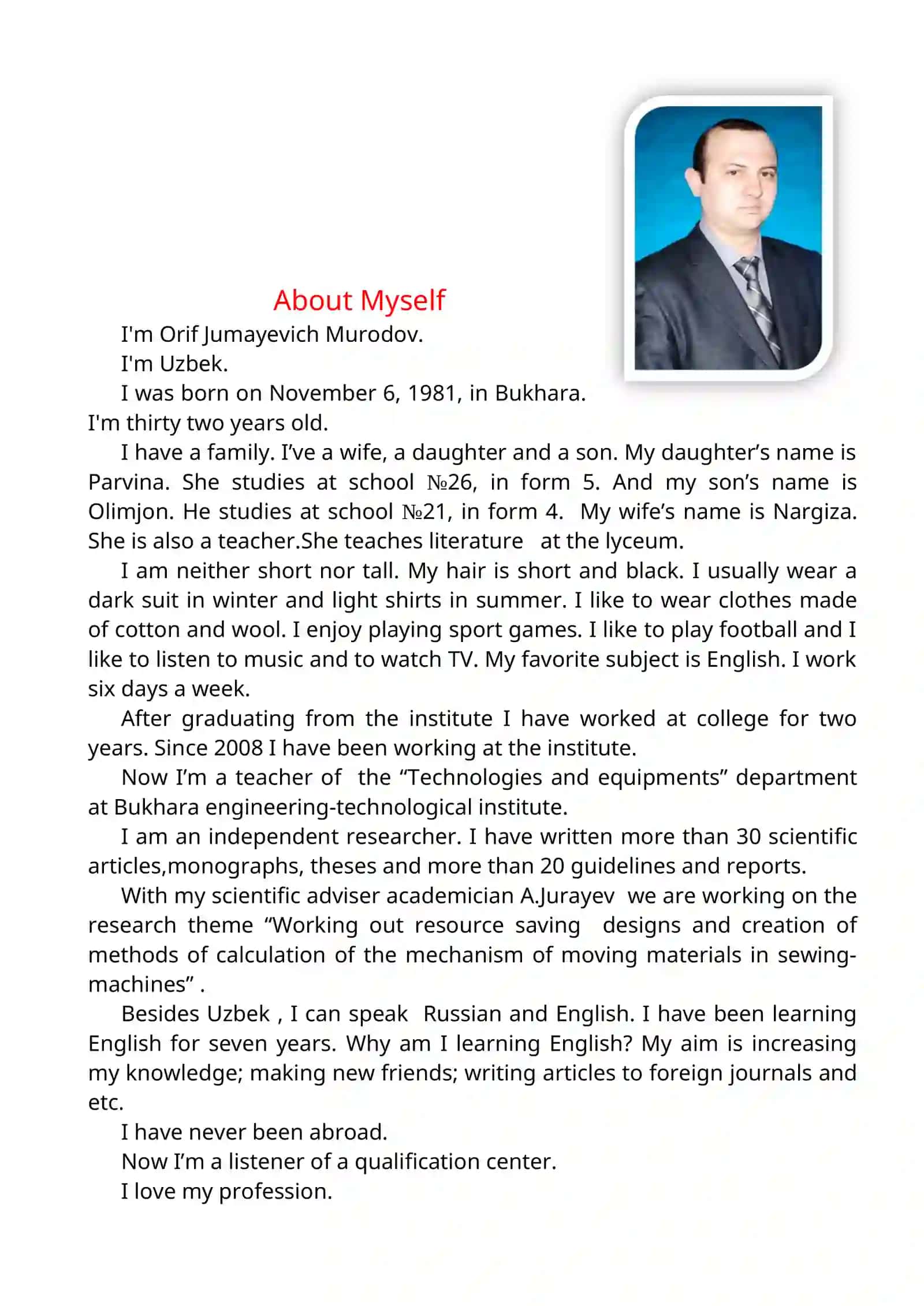 My English portfolio 2
