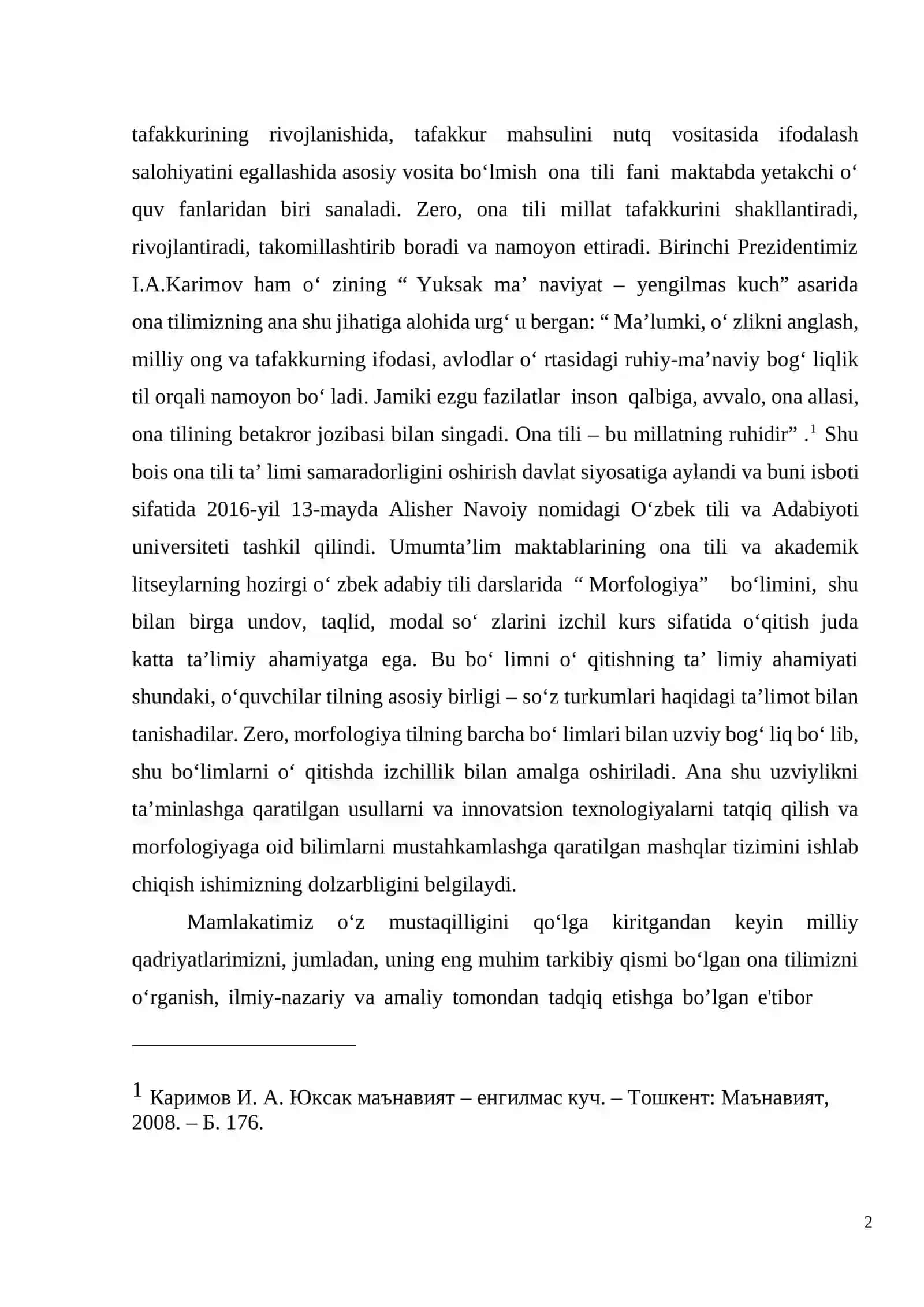 UYUSHGAN GAPNI BADIIY MATNDA QO’LANILISHI 2
