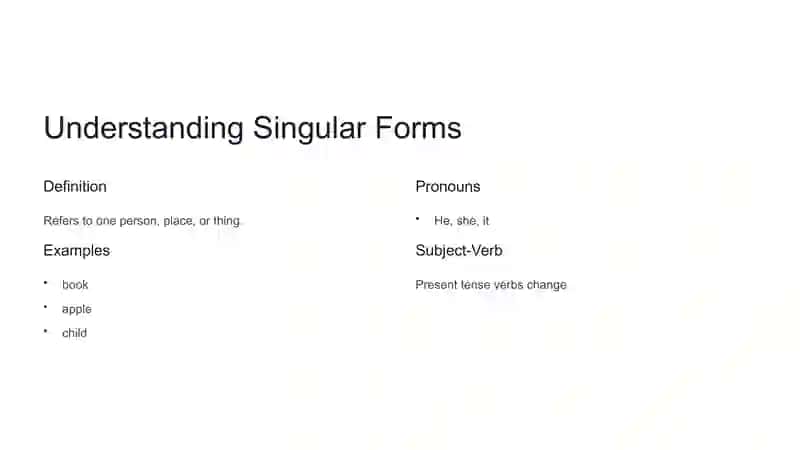 Understanding Singular Forms 2