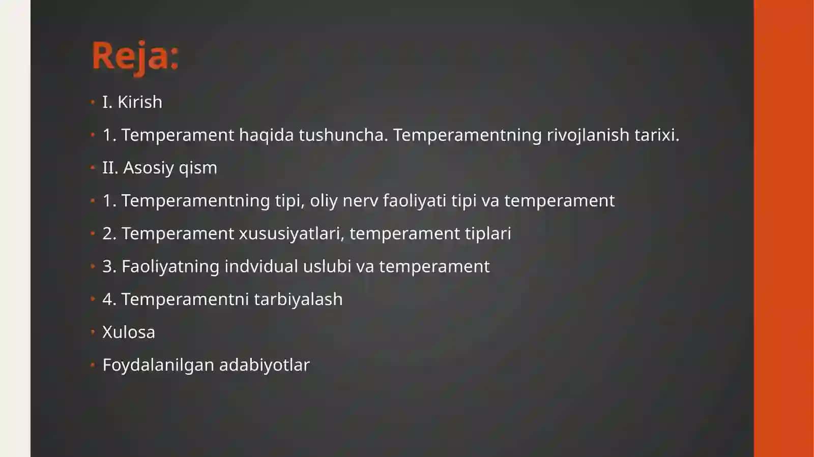 Temperament - shaxs tuzilmasi sifatida 2
