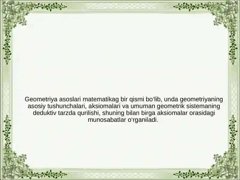 Evklidning“Negizlar”asari 2