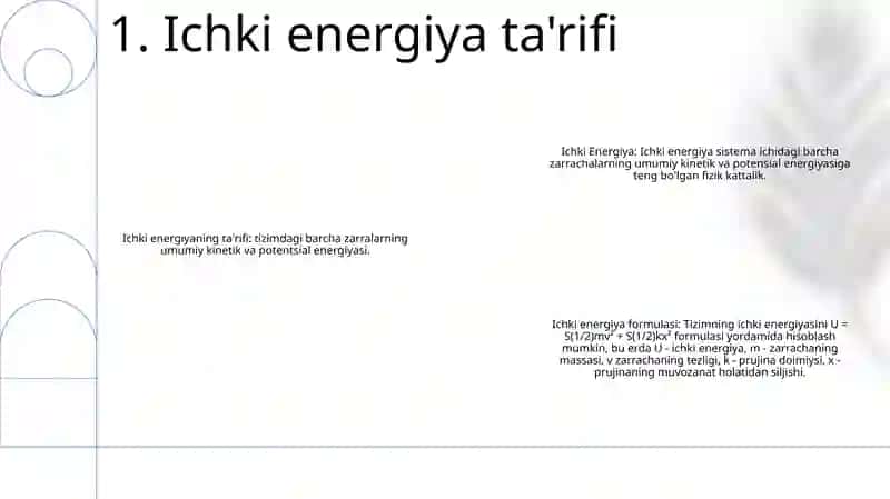 Ichki Energiya 2