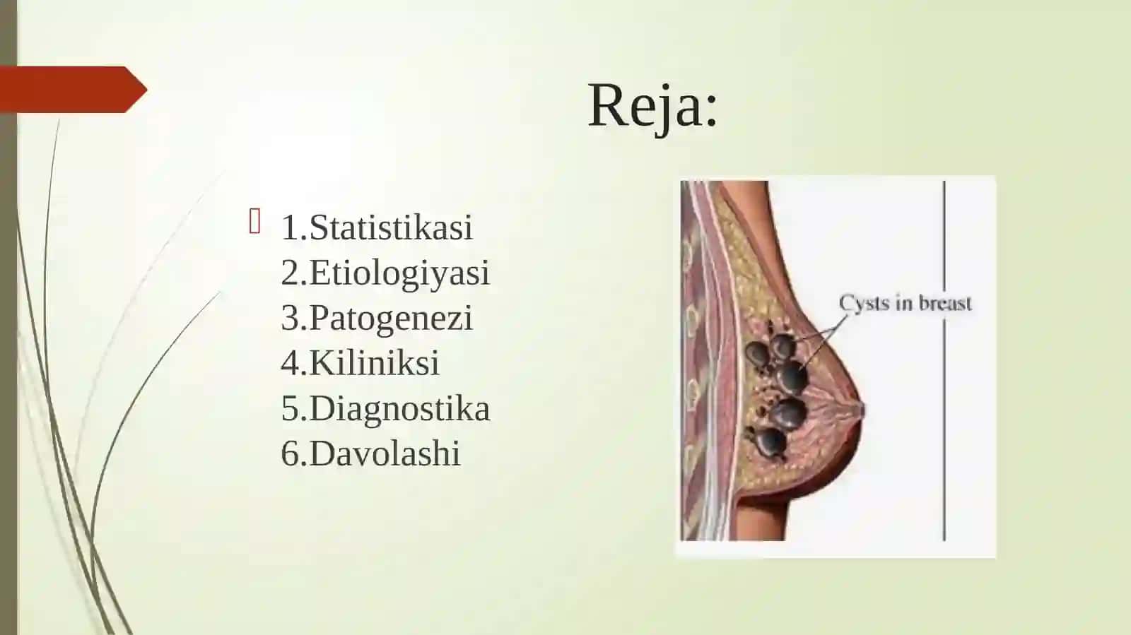 Ko‘krak bezi saratoni va mastopatiyalari 2