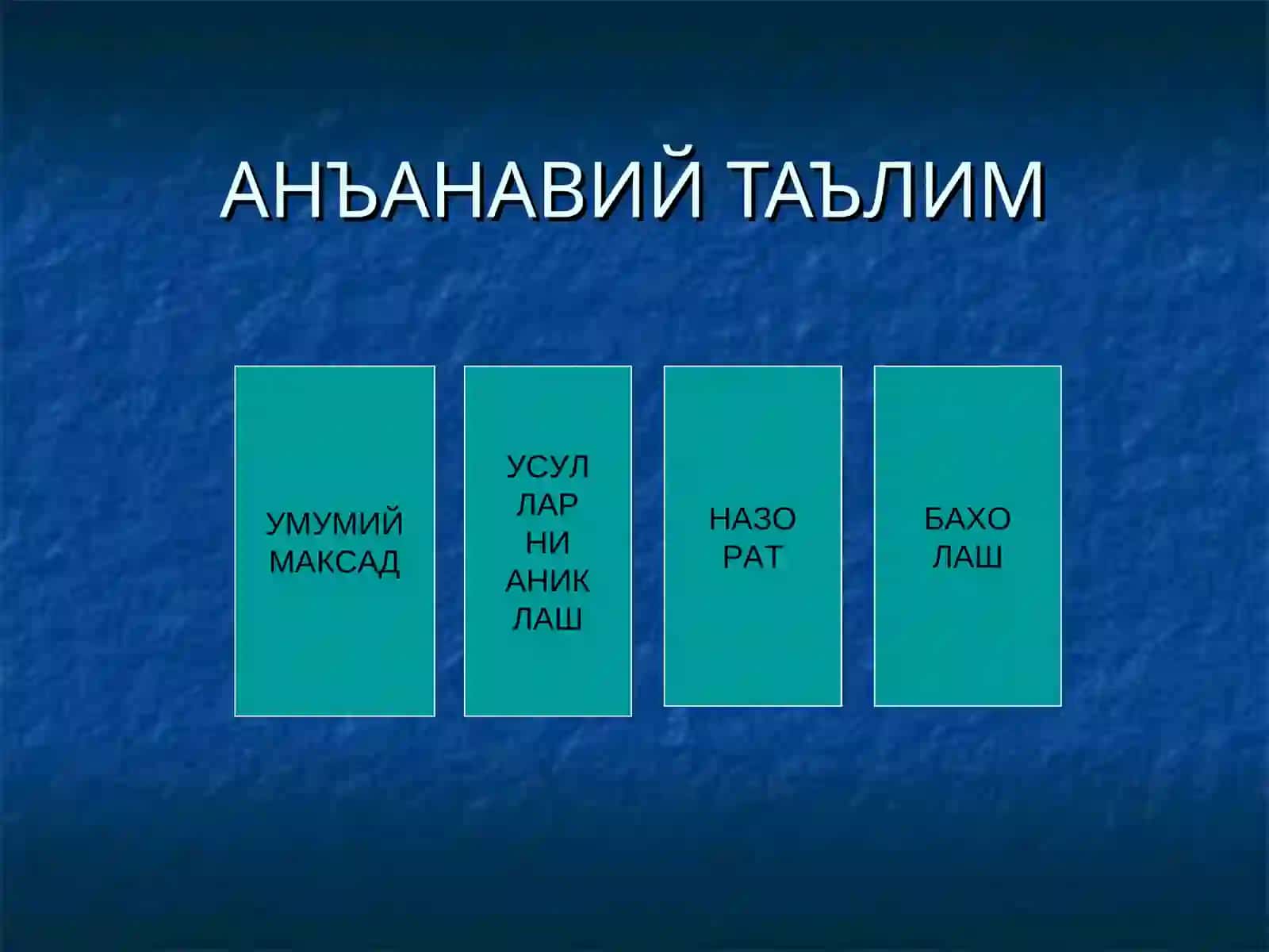 АНИК МАКСАДНИ БЕЛГИЛАШ ТЕХНОЛОГИЯСИ 2