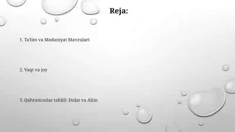 "Birinchi muallim" tahlil 2