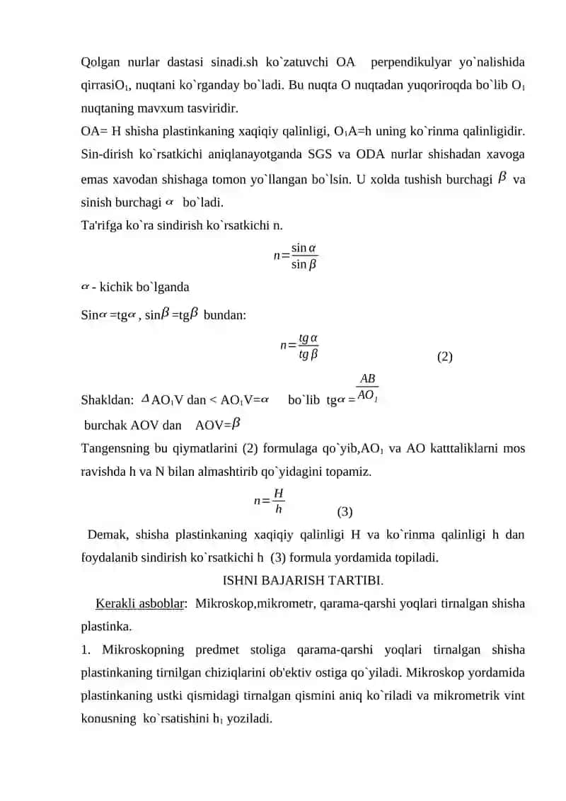 Sindirish ko`rsatkichini aniqlash 2