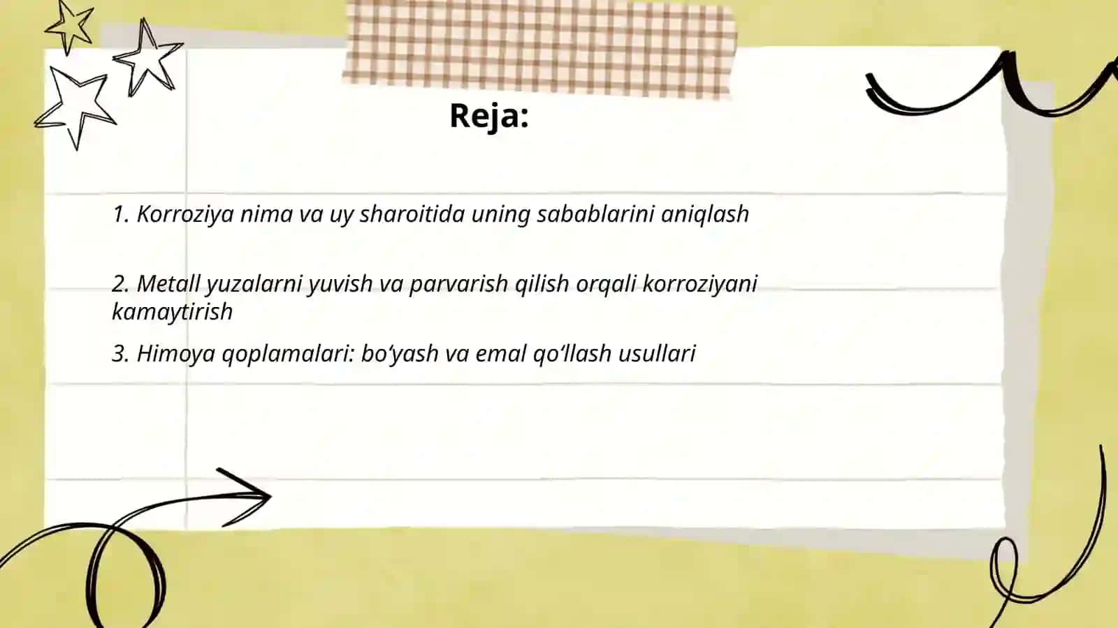 Uyda korroziyani kamaytirish usullari 2