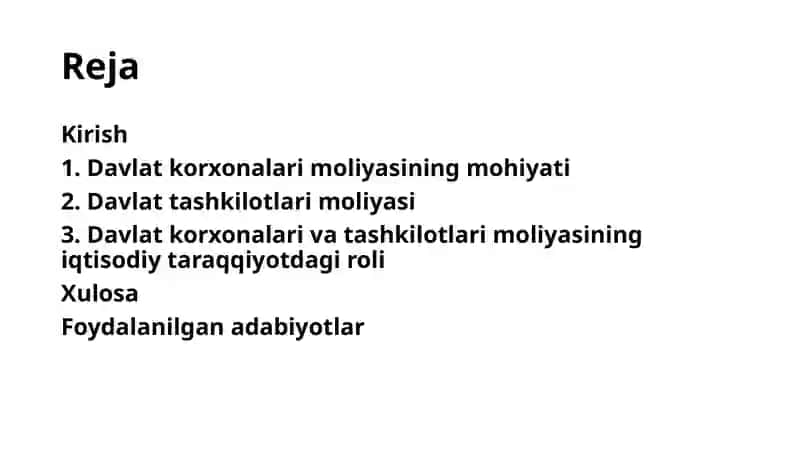 DAVLAT KORXONALARI V A TASHKILOTLARI MOLIYASI 2