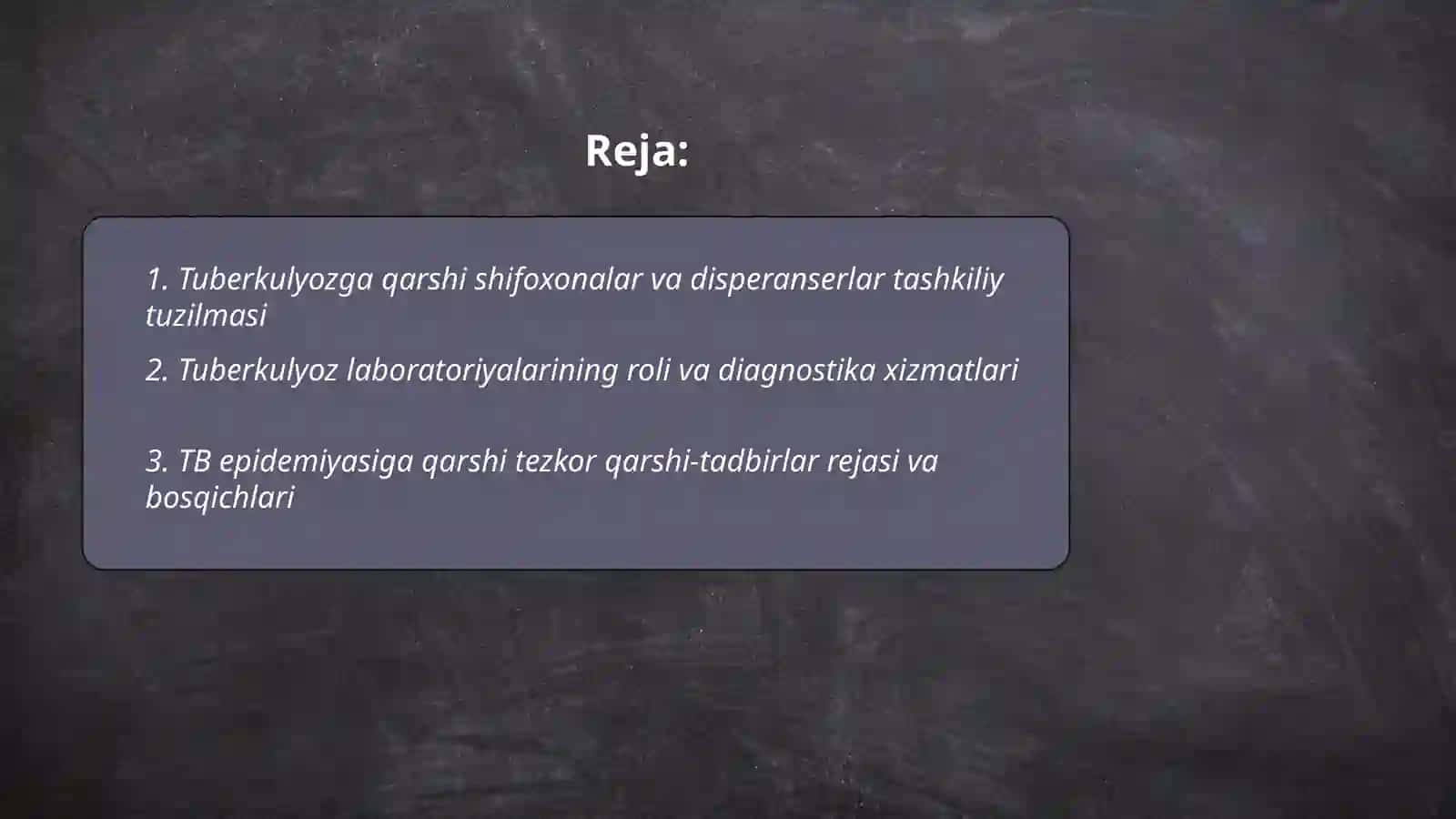 Tuberkulyoz profilaktikasi usullari 2