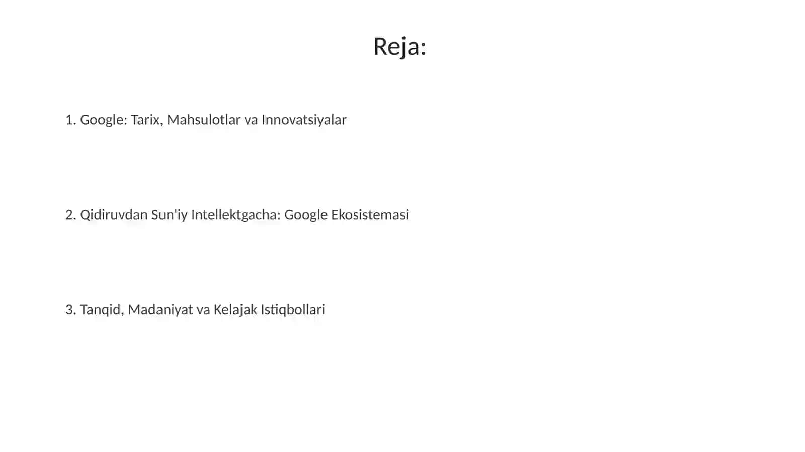 Google: Tarix, Mahsulotlar va Innovatsiyalar 2