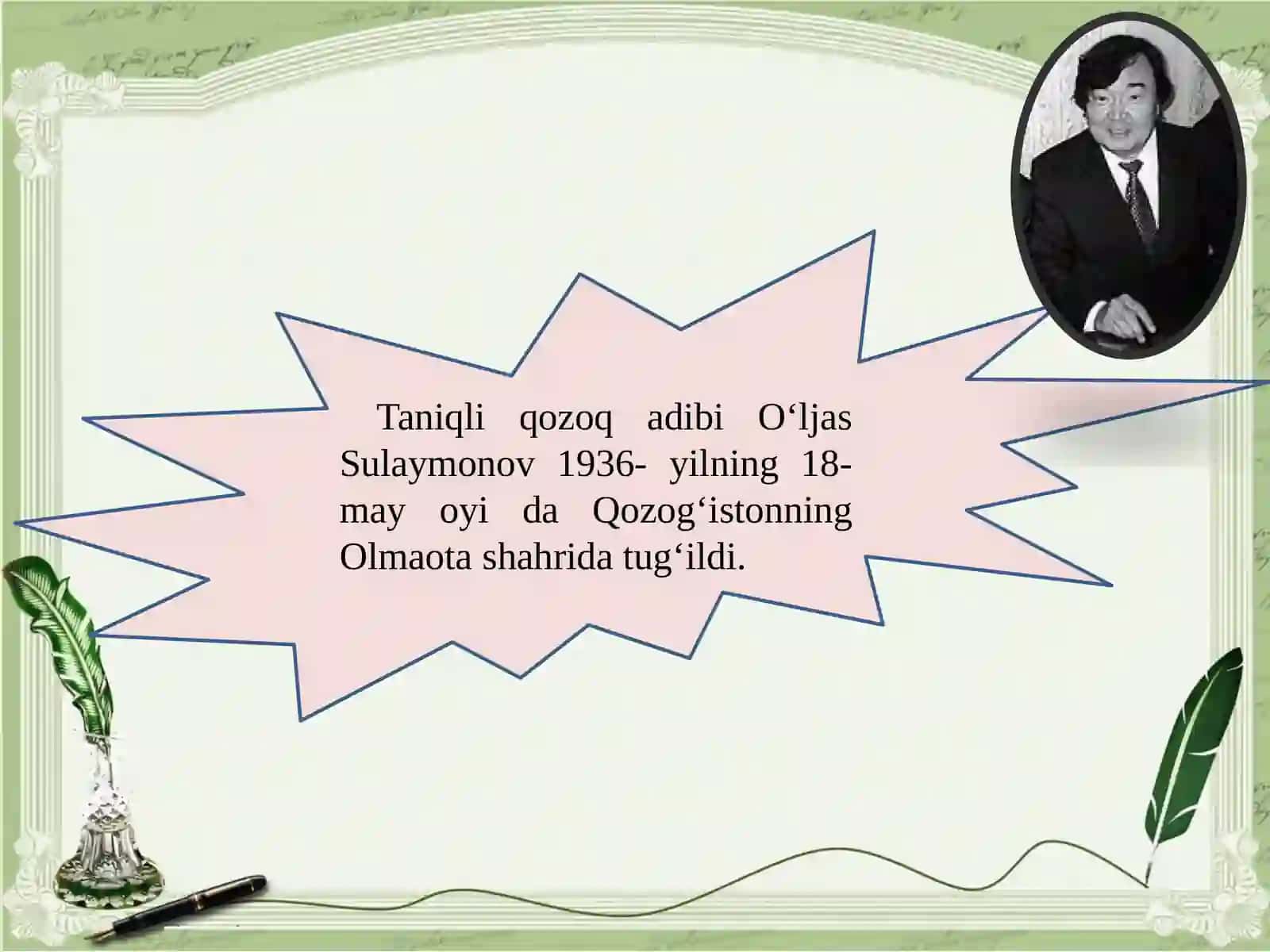 O‘LJAS SULAYMONOV 2