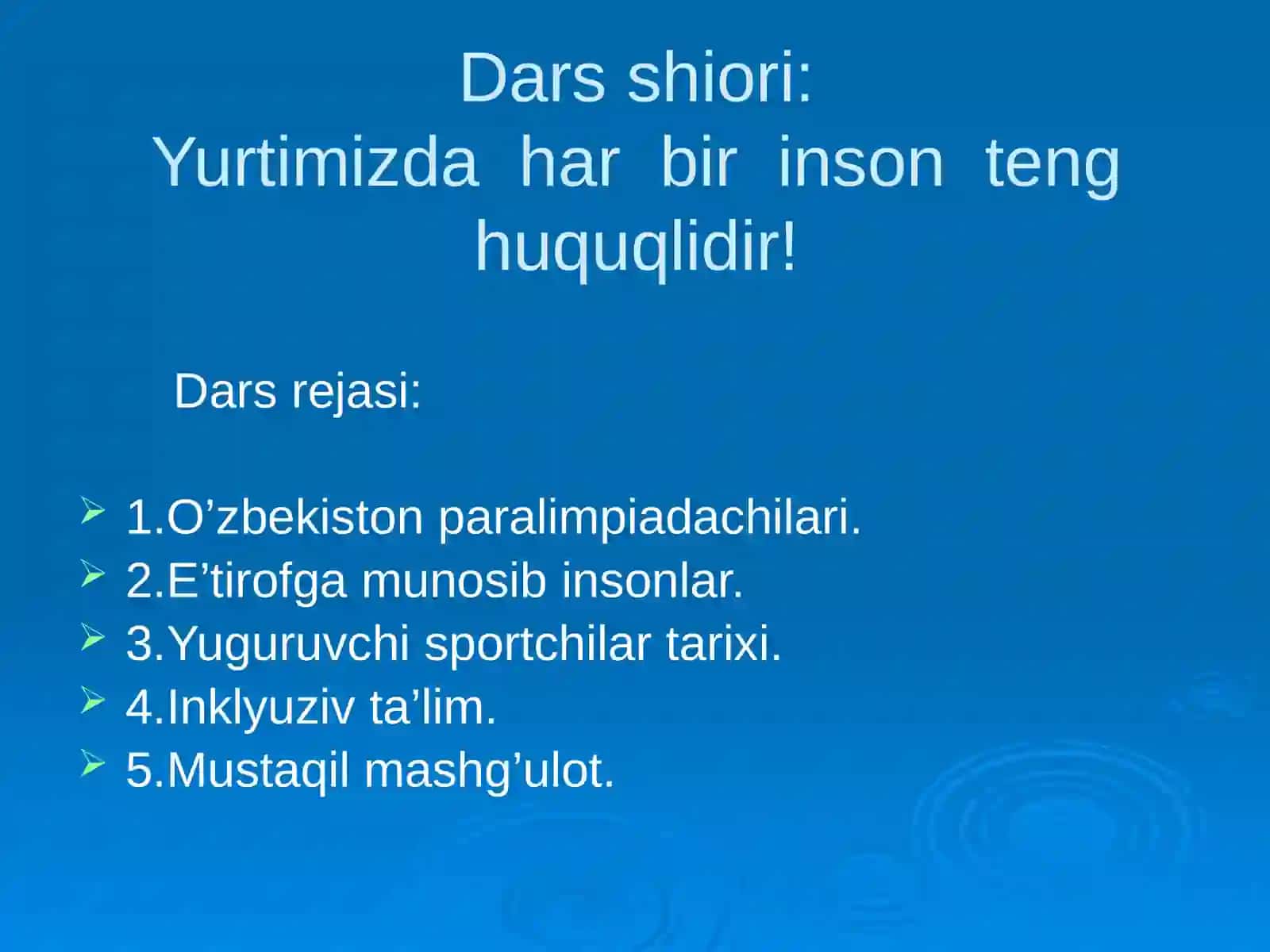 O’zbekiston Paralimpiadachilari 2