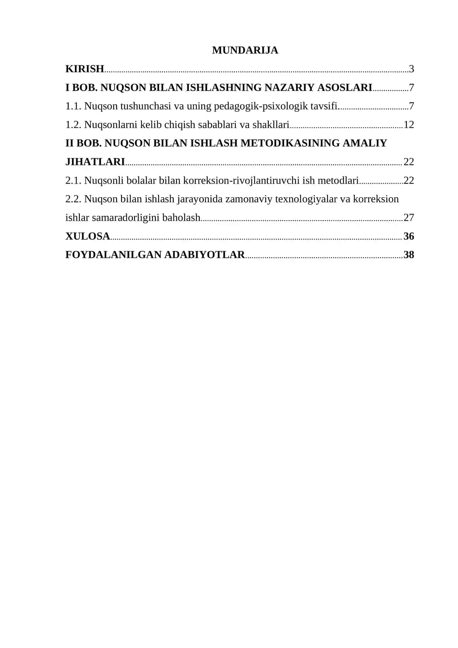 Nuqson bilan ishlash metodikasi 2