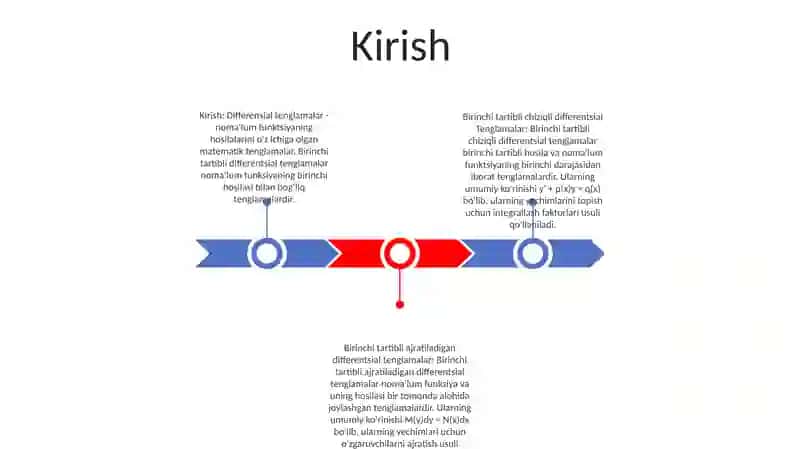 Birinchi Tartibli Differensial Tenglamalar 2