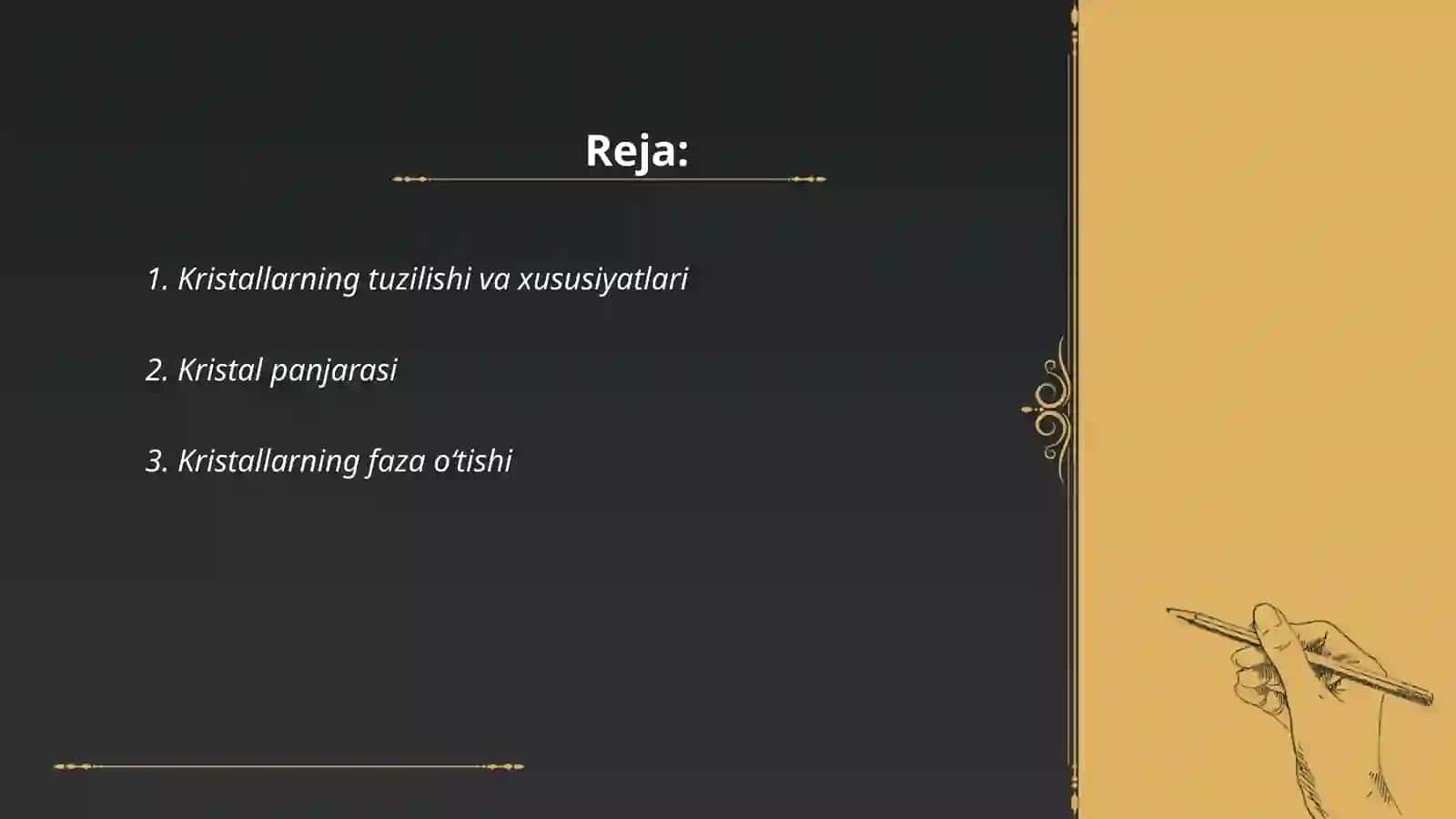 Kristallarning sohaviy nazariyasi 2